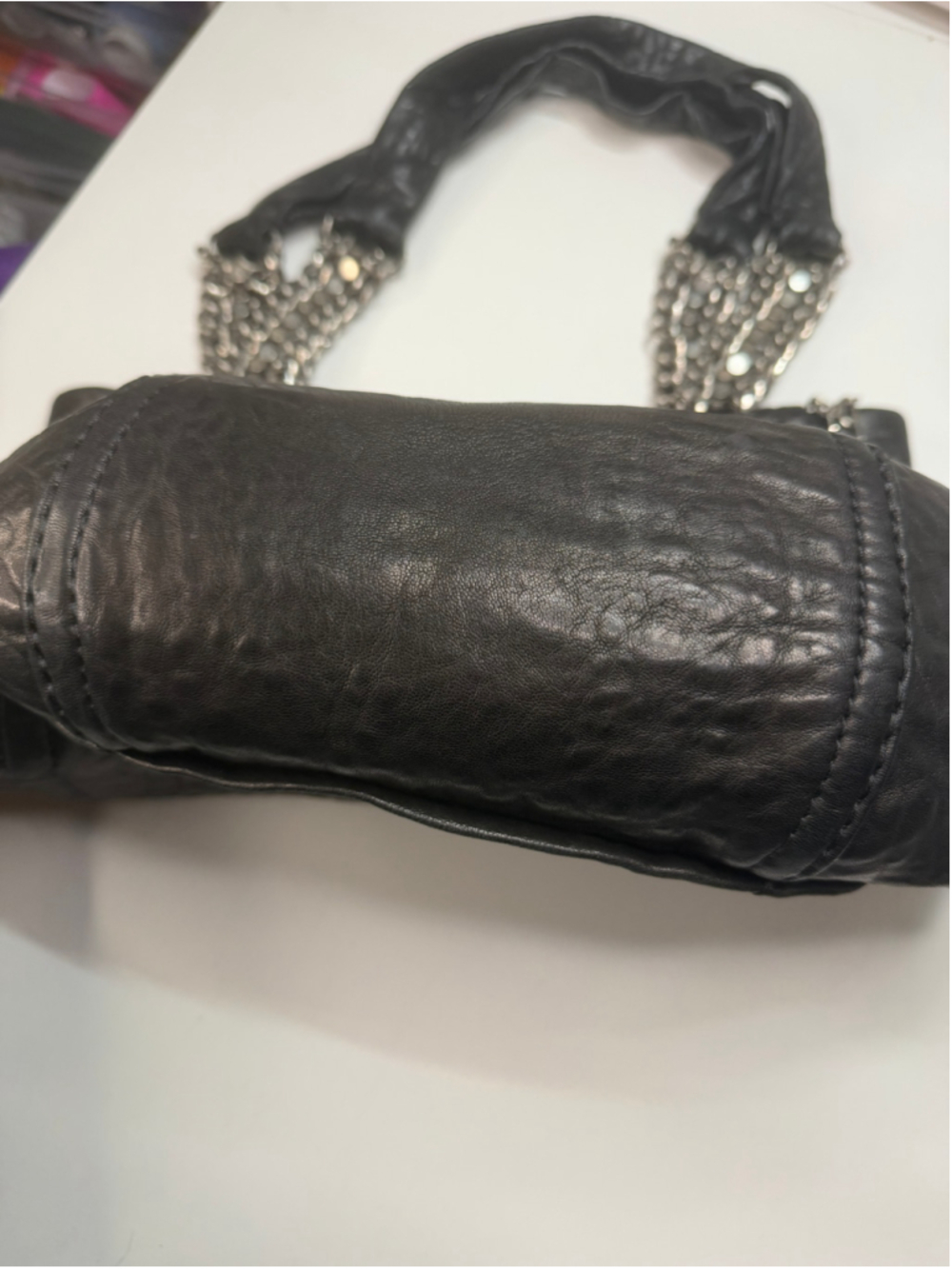 Women's Jimmy Choo Shoulder Bag One Size Black Silver - Picture 8 of 13